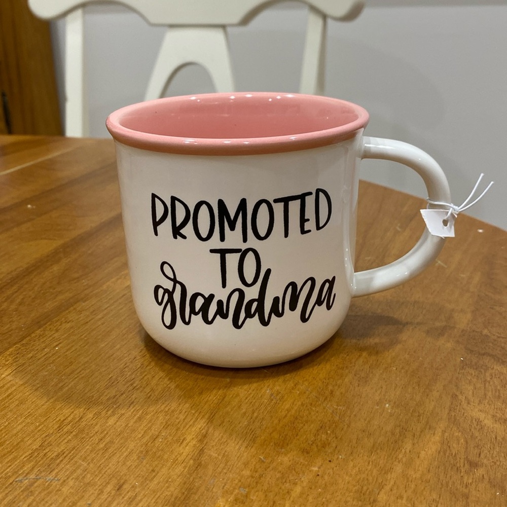 NWT. 16oz., “Promoted to Grandma”, ceramic mug. - Picture 2 of 8
